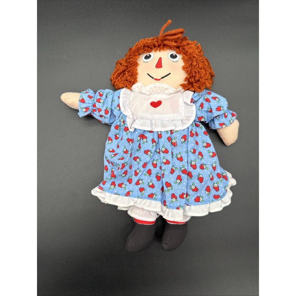 2000 Hasbro Raggedy Ann 12" Plush & Vanity Set & Picture Frame Set